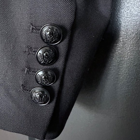 🖤✨ NWT The Kooples Cropped Double-Breasted Pleated Jacket Blazer | Retail $565! - Picture 7 of 10